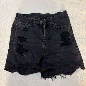 Black Distressed American Eagle Shorts✨